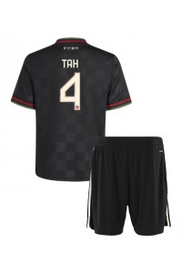 Bayern Munich Jonathan Tah #4 Jalkapallovaatteet Lasten Kolmas peliasu 2025-26 Lyhythihainen (+ Lyhyet housut)